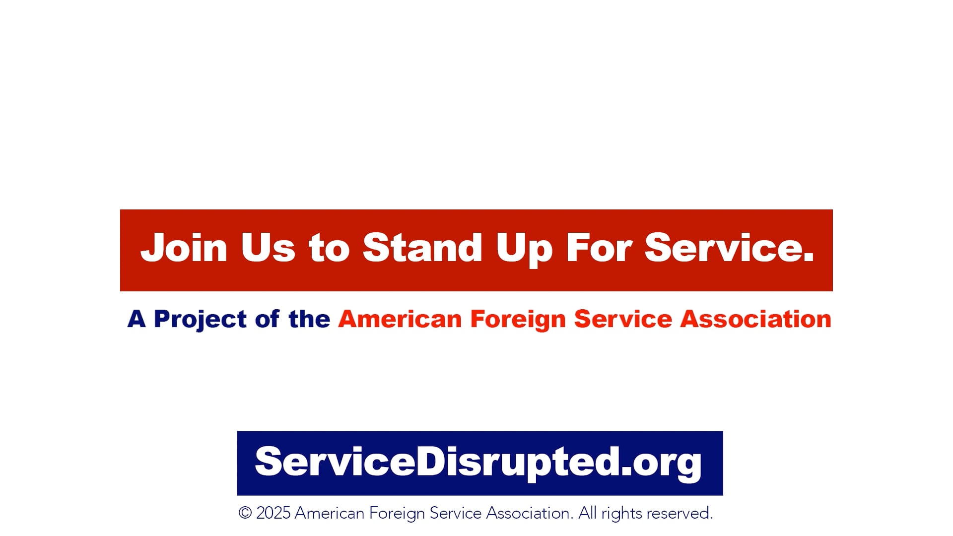 AFSA: STAND UP FOR SERVICE PSA