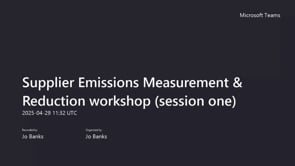 Session One - Basics of Carbon Accounting