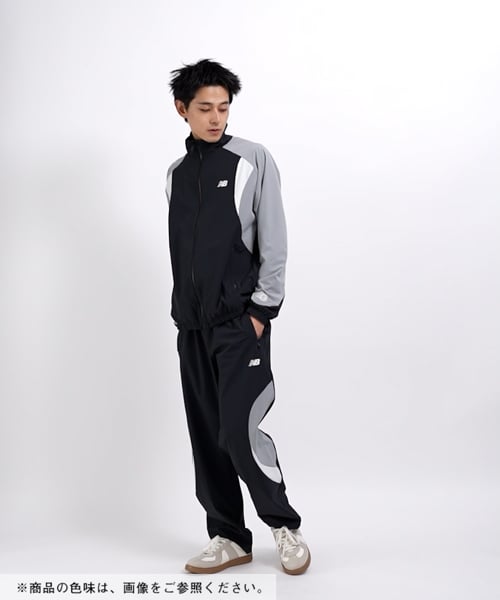 New Balance Hoops Woven Track Jacket ブラック