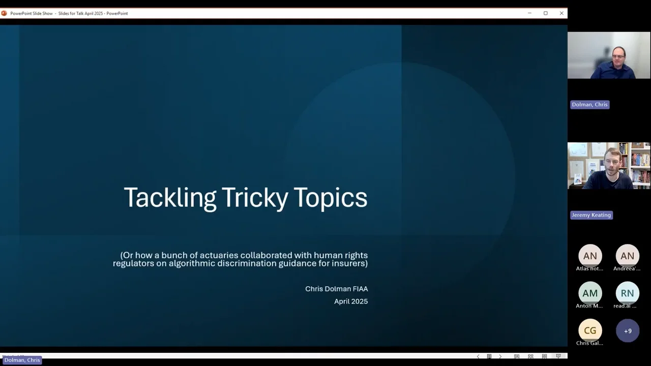 Tackling Tricky Topics Masterclass Hosted by Chris Dolman