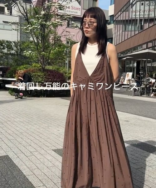 充実の品 ドットシシュウキャミワンピース/WEB完売色予約受付中 | [公式 ワンピース