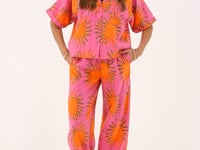 Pink blouse with sun print | My Jewellery