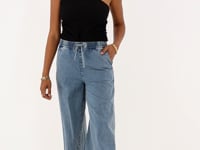 Black one-shoulder top with structure | My Jewellery