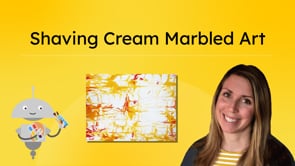 Shaving Cream Marbled Art