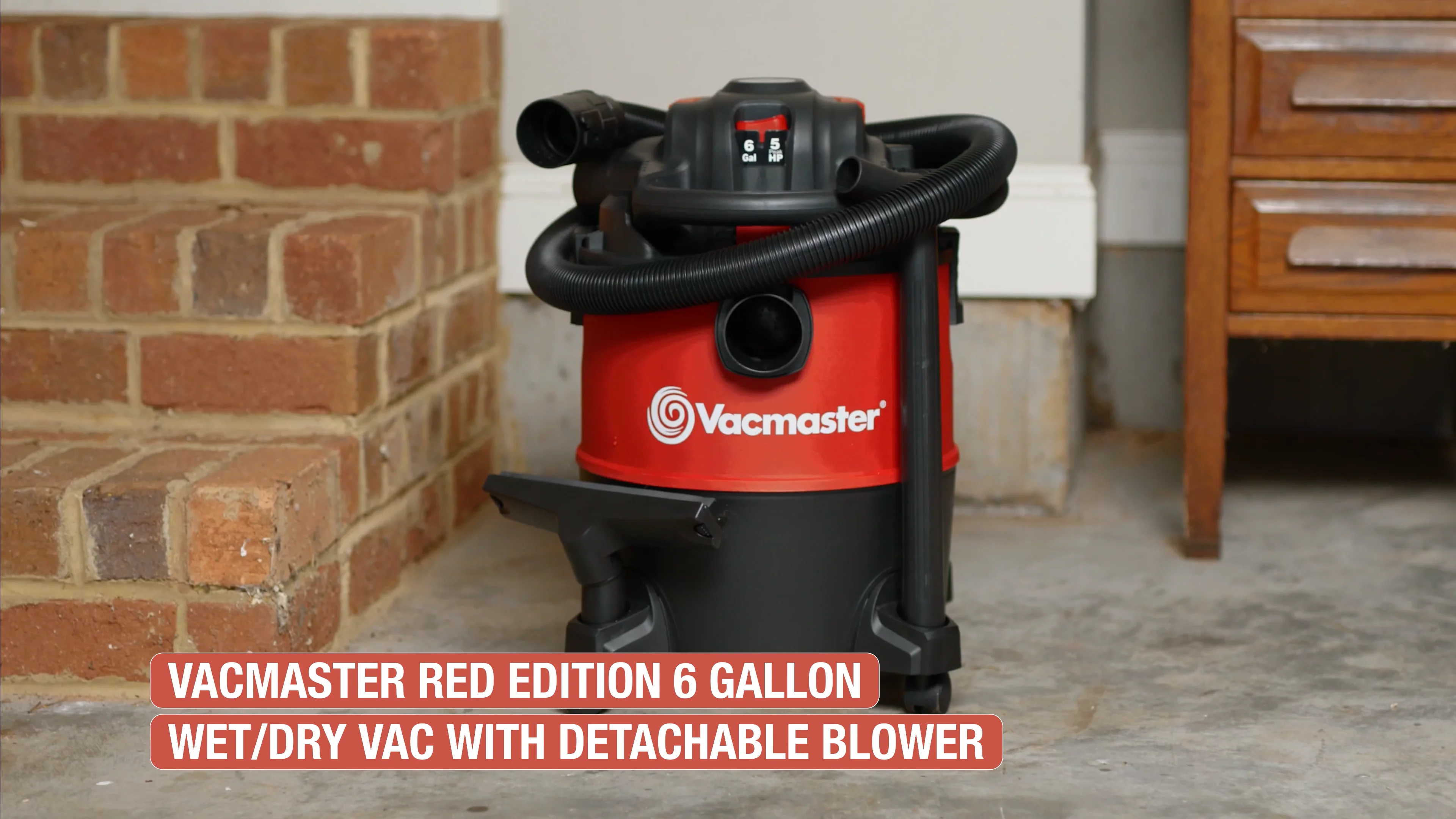 Vacmaster 6-Gallon* Wet/Dry Vacuum with Detachable Blower