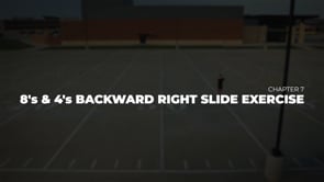 8’s & 4’s Backward Right Slide Exercise