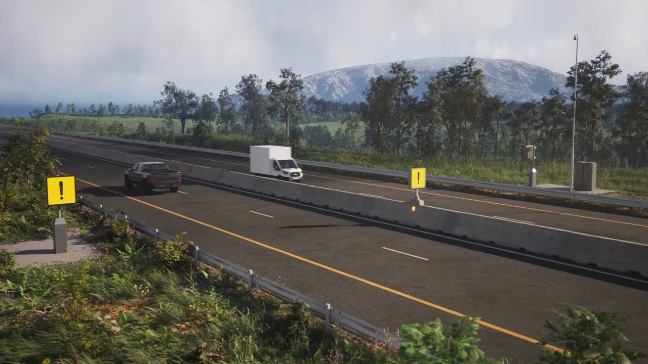 Digital Road Signs 3D Animation