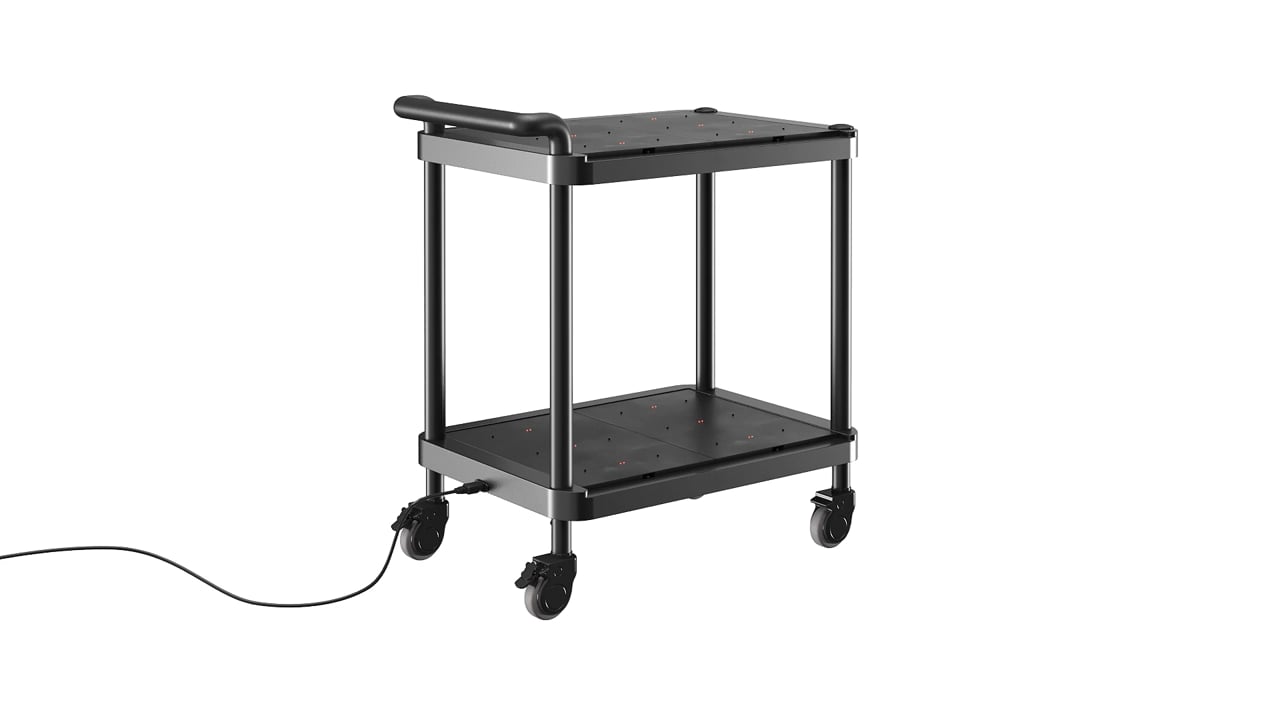 Electric Trolley Table on the Wheels Animation