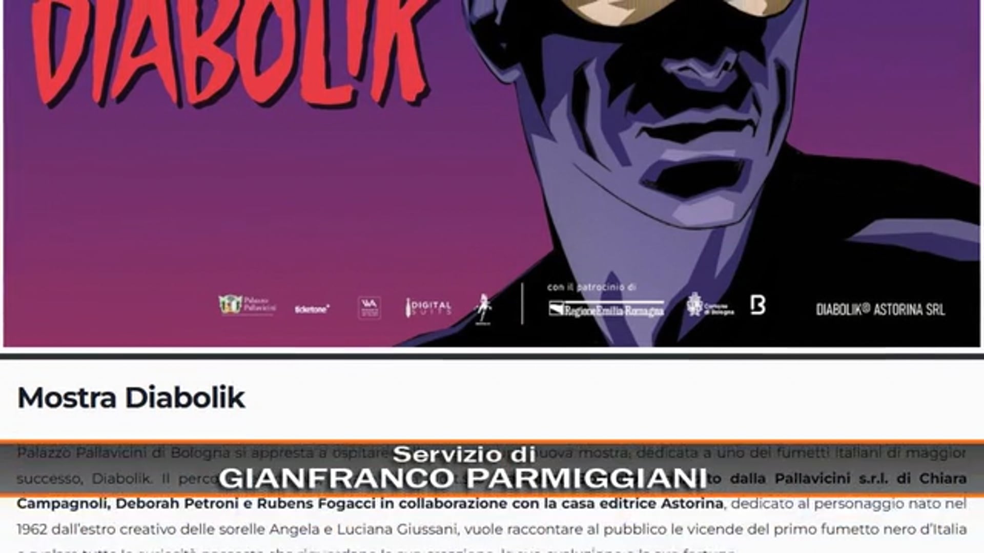 A Bologna arriva una mostra su Diabolik