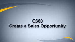 Create a Sales Opportunity