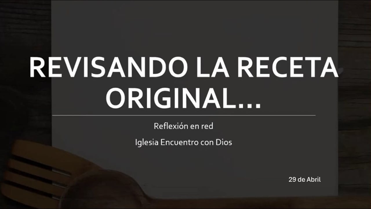 REVISANDO LA RECETA ORIGINAL...Hermana Claudia Velis.