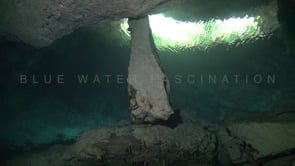 1364_Rock formation in Cenote Chikin Ha, Yucatan Mexico
