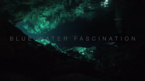 1375_Scuba diver and surface reflection Cenote Tajma Ha, Yucatan Mexico