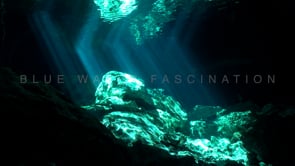 1386_Light reflection from surface inside Cenote Tajma Ha, Yucatan Mexico