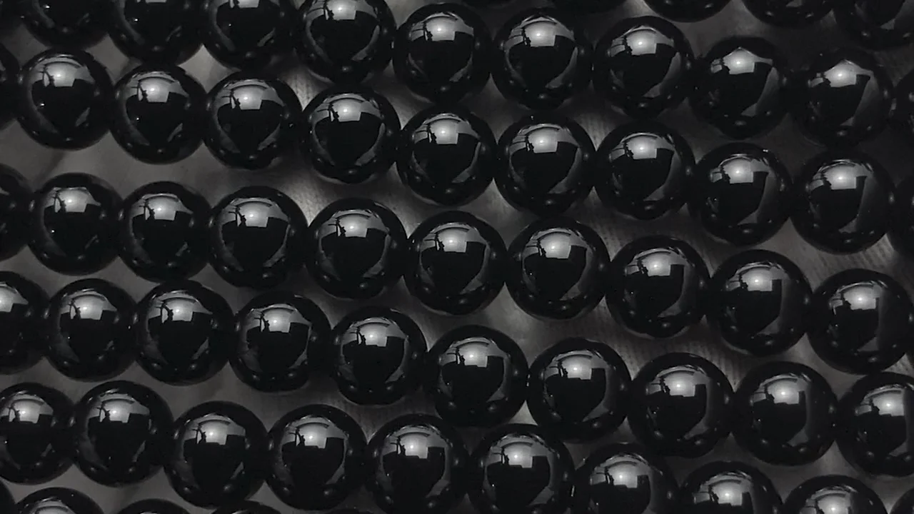 黒瑪瑙 ラウンド6mm 1連｜天然石ビーズの卸問屋・通販ケンケンジェムズ