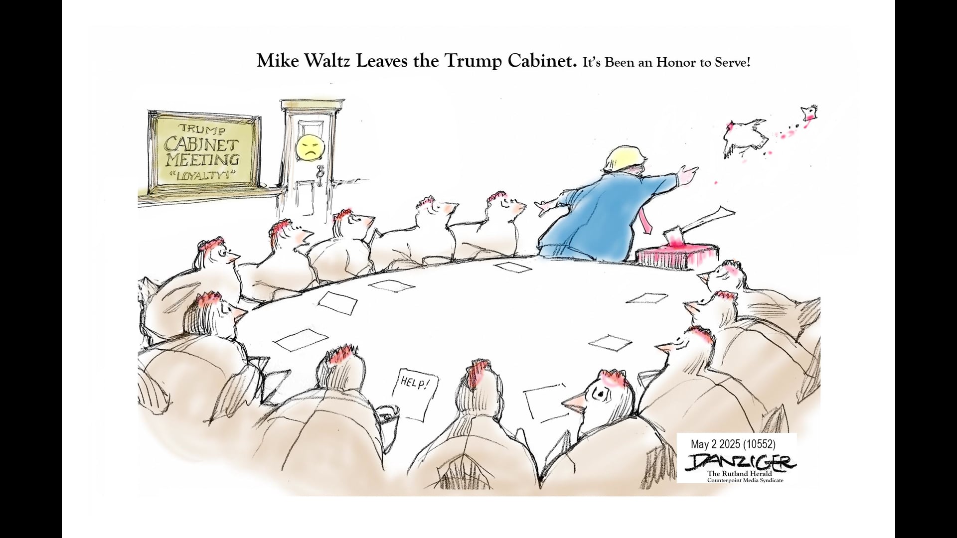Danziger Live-Cartoon: Waltz Out