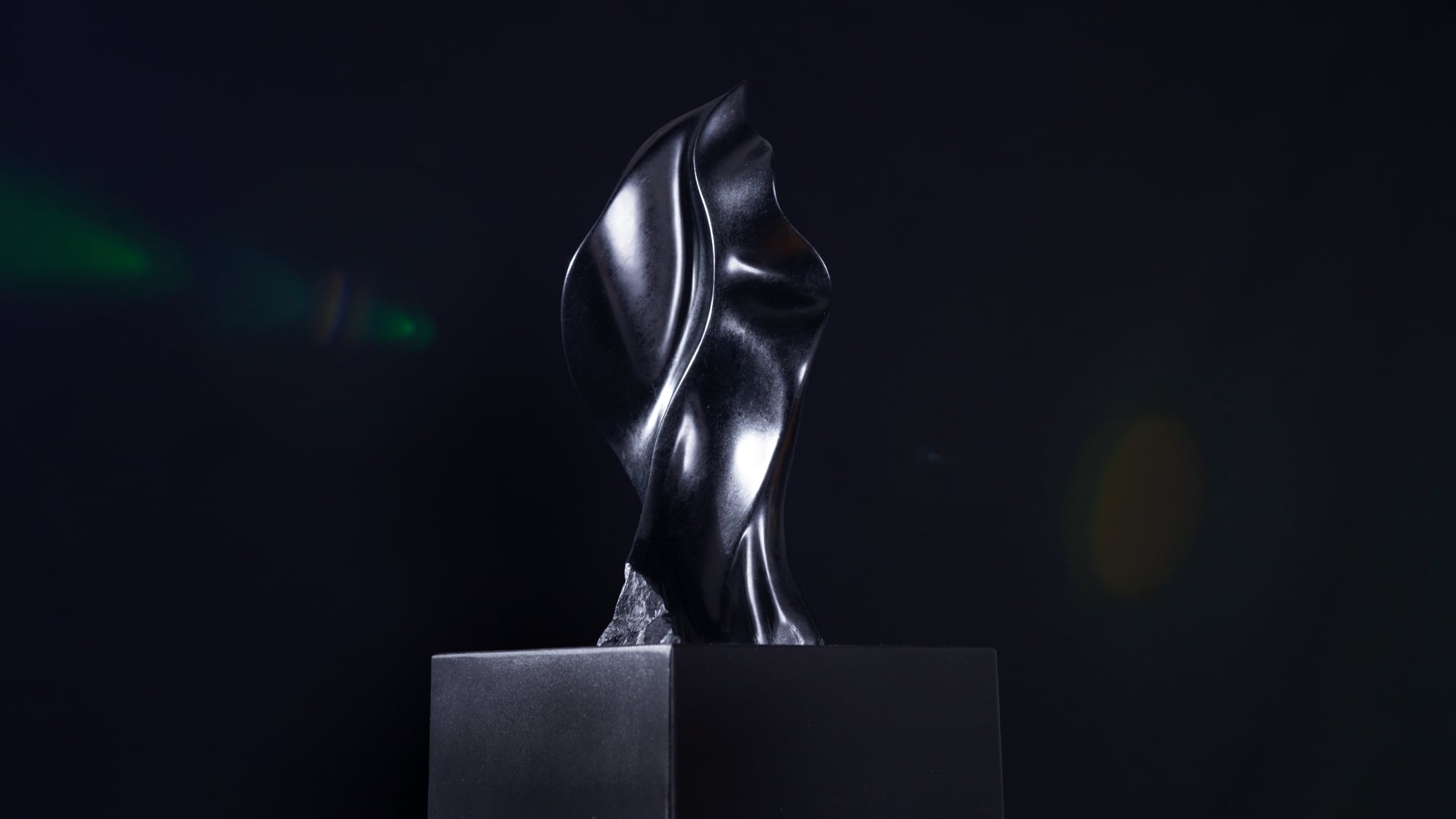 Black stone Sculpture