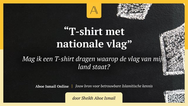 T-shirt met nationale vlag