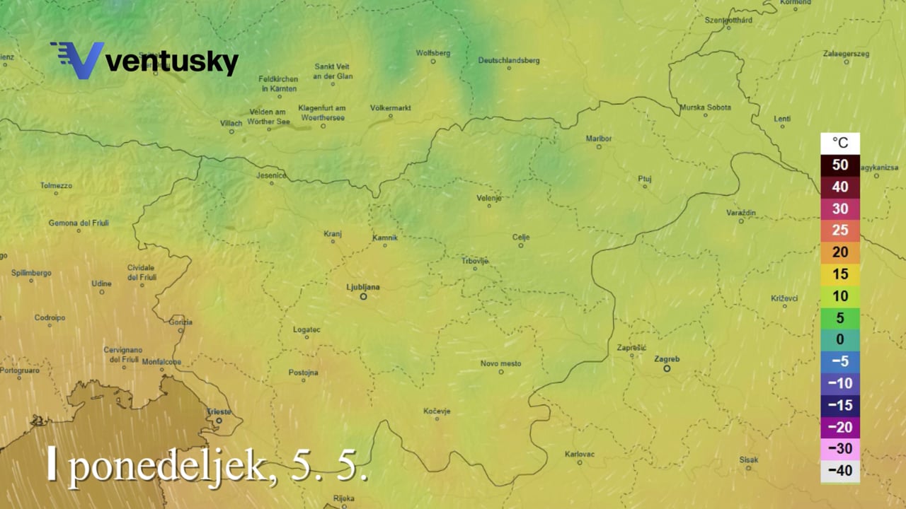 Slabo vreme, nato pa še temperaturni obrat #animacija