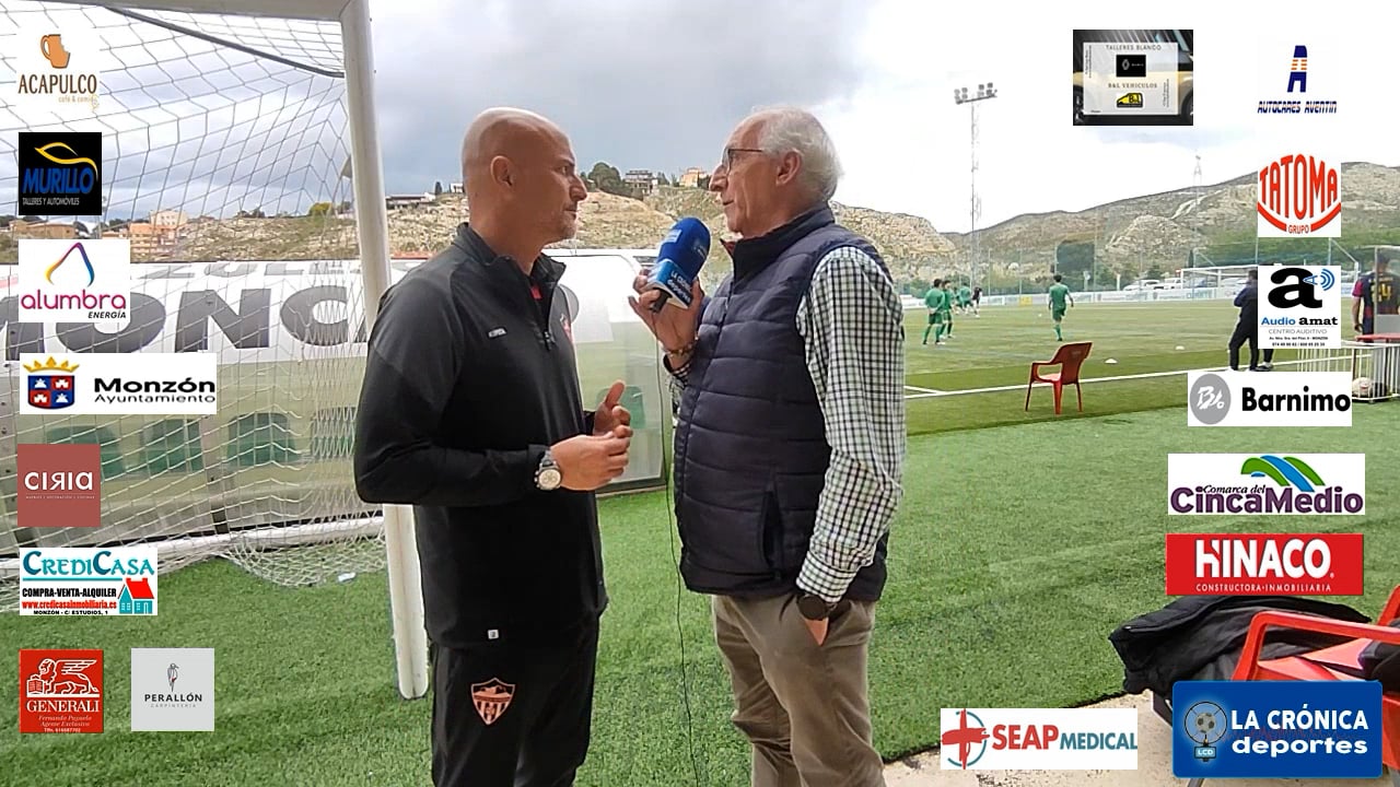 ISMAEL MARIANI (Entrenador Monzón) Cuarte 3-2 At.Monzón Alumbra / J 33 / 3ª RFEF