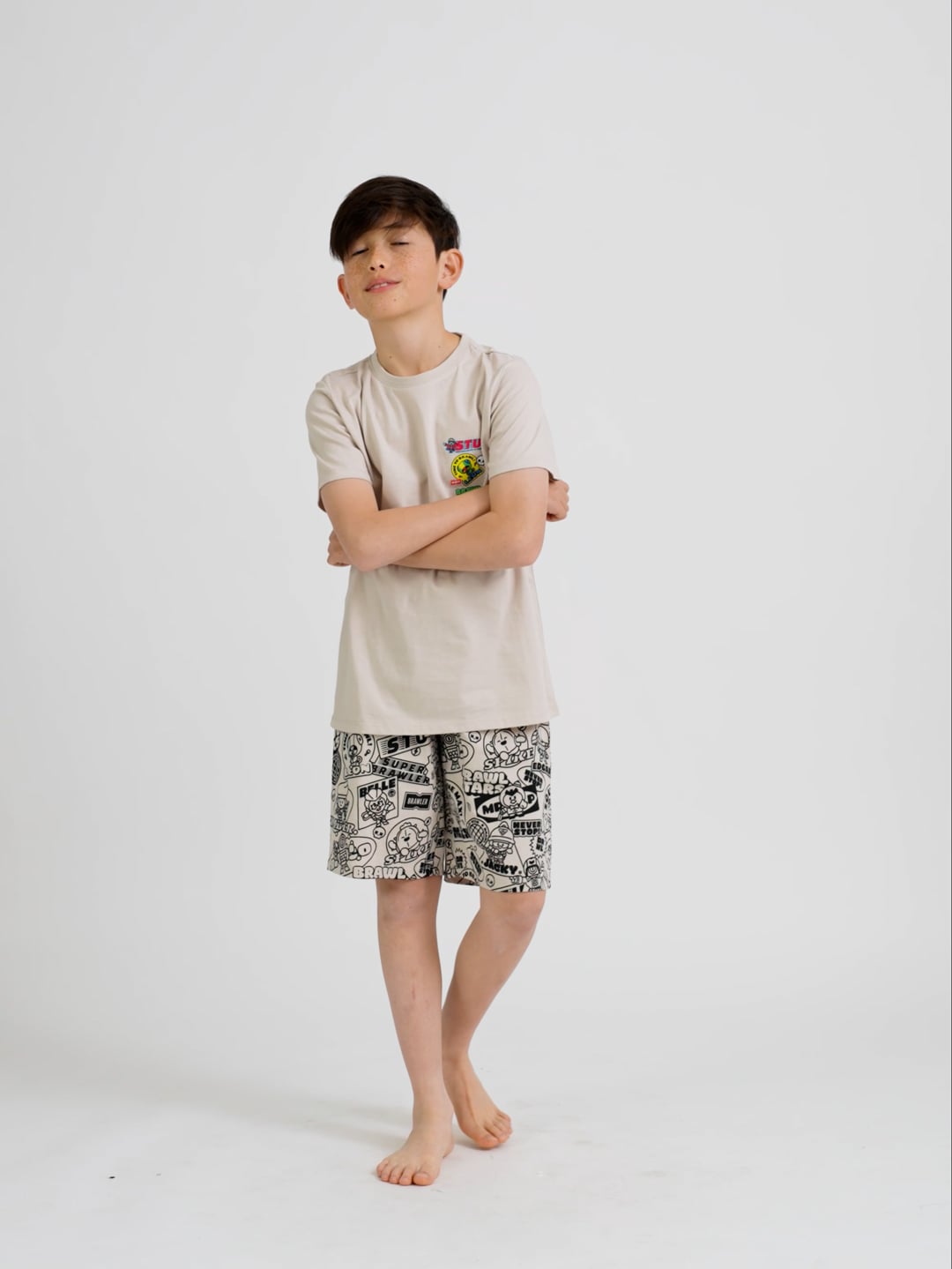 סט פיג’מה קצרה BRAWL STARS