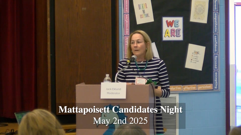 Mattapoisett Candidates Night still