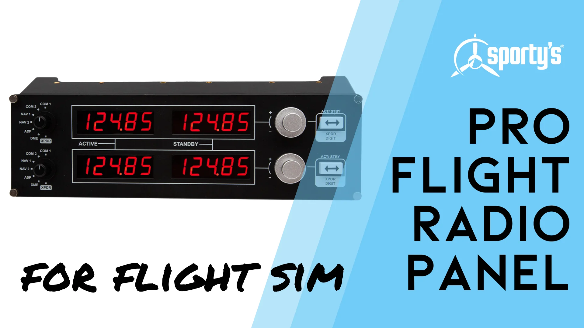 Saitek Pro Flight Radio Panel | Aircraft Spruce