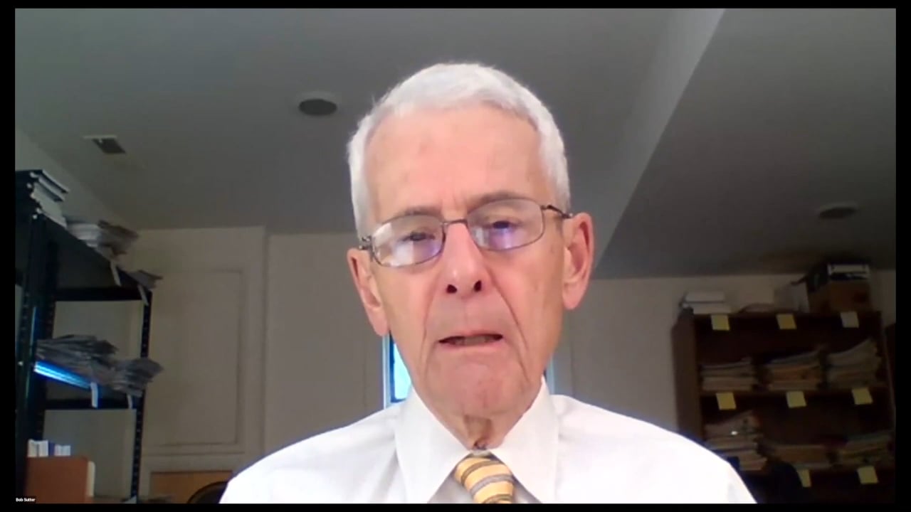 Trump, China and the Struggle for Leadership in Asia with Robert Sutter
