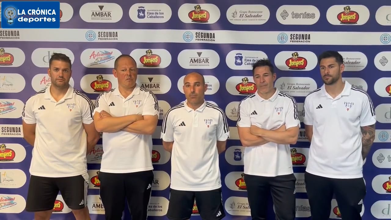IVÁN MARTÍNEZ (El cuerpo técnico del Ejea, valora positivamente la temporada) SD Ejea 0-0 UD Barbastro / Jor. 34 - Segunda Rfef / Gr 2 