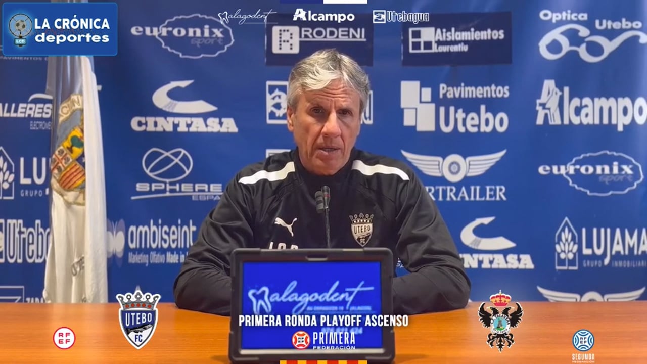 JUAN CARLOS BELTRÁN (Entrenador Utebo, analiza el partido de PlayOff con el CD Talavera) Utebo FC 2-1 SD Logroñés / Jor. 34 - Segunda Rfef / Gr 2