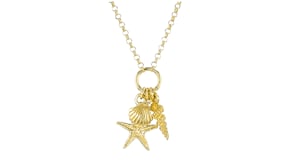 Italian 18kt Gold Vermeil Sea Life Pendant Necklace