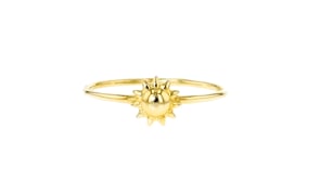 Italian 14kt Yellow Gold Sun Ring