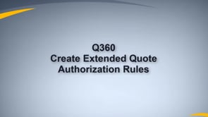 Set Up Quote Authorization Rules