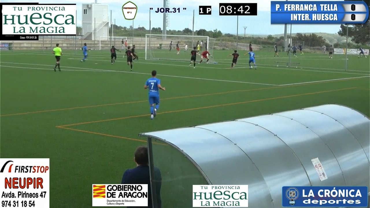 (RESUMEN Y GOLES) Peña Ferranca Tella 3-1 Inter. Huesca / Jor. 31 - Preferente Gr 1