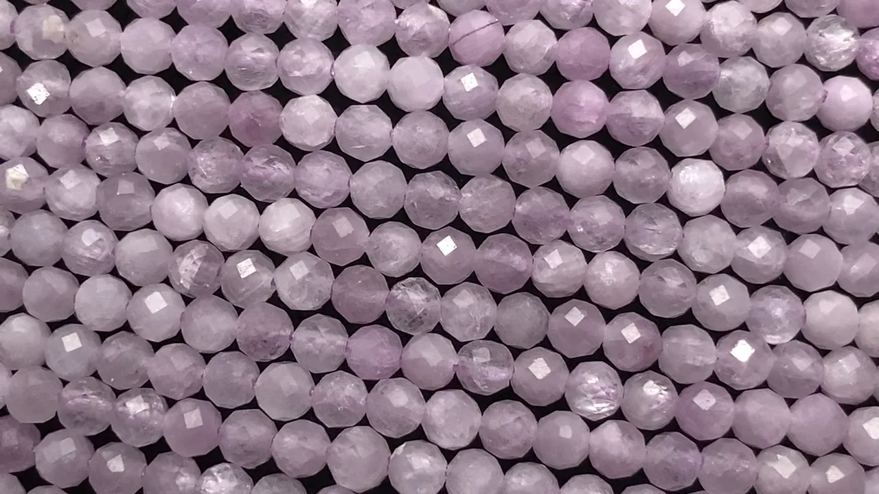 動画】【素晴らしい輝き】ナイジェリア産クンツァイトAAA- ラウンド