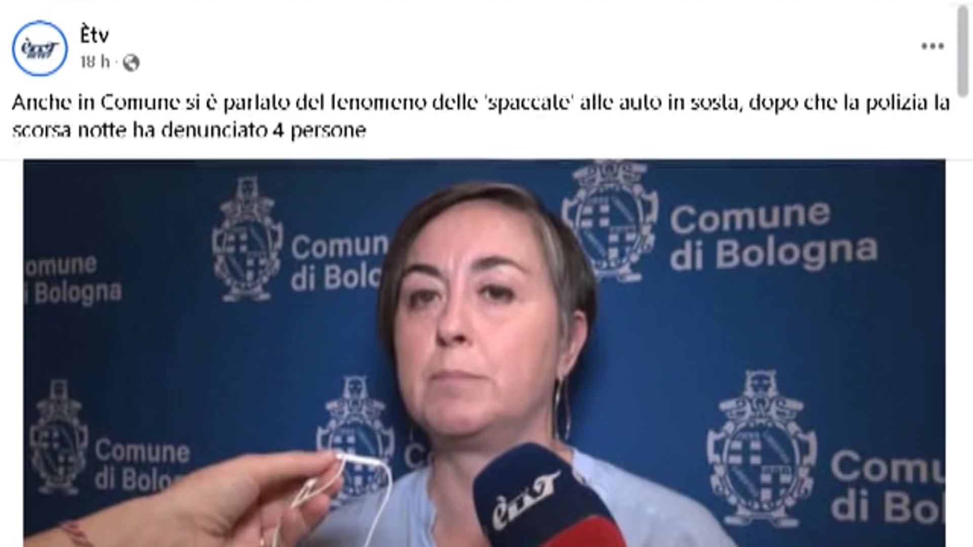 Vandalismi alle auto, Madrid risponde ai cittadini sulla pagina Fb di èTV