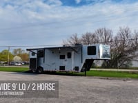 Harmar | 8’ wide 9’ LQ 2 horse with large 6.0 refrigerator