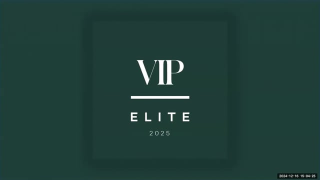 2025 VIP Elite Training