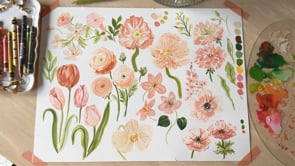 Lesson 4: Painting & Stylizing Your Florals