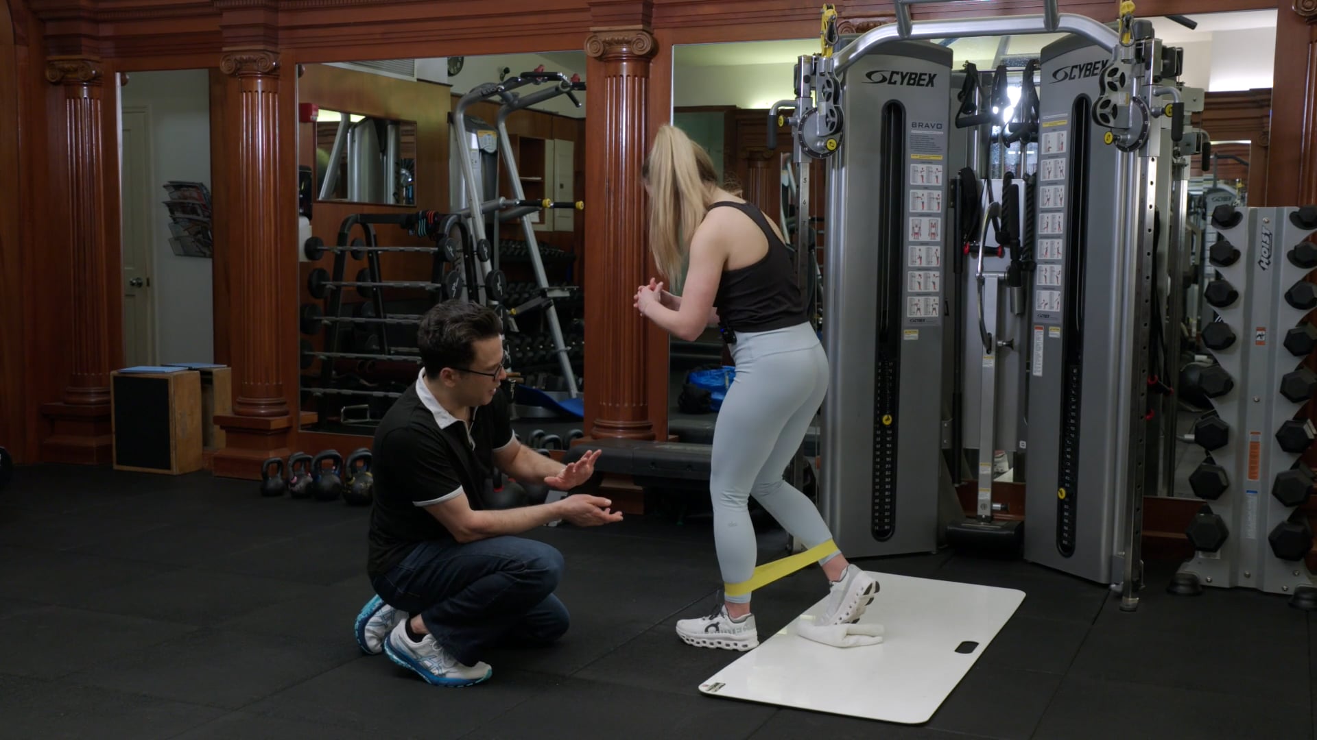 Standing Towel Slides (Glute Exercise)