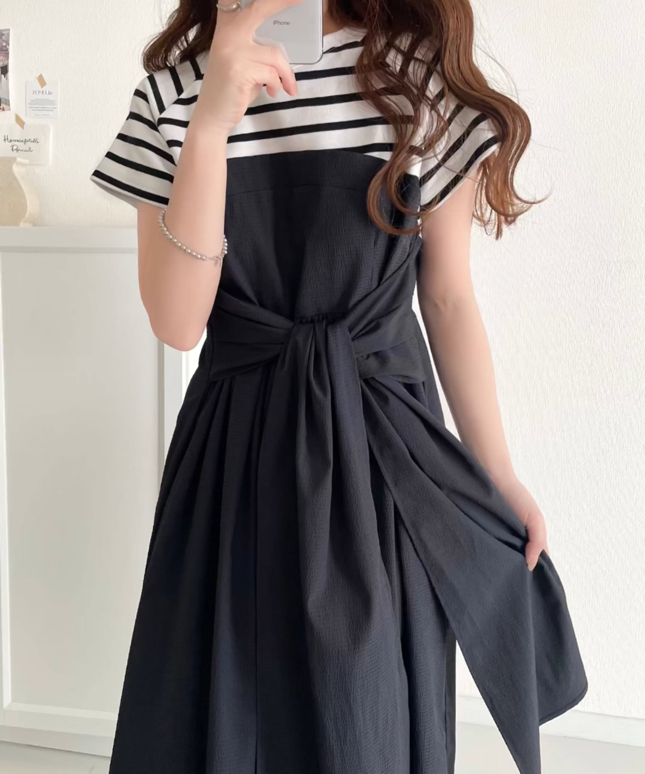 ビスチェ風2wayリボンドッキングワンピースce1020194 | [公式