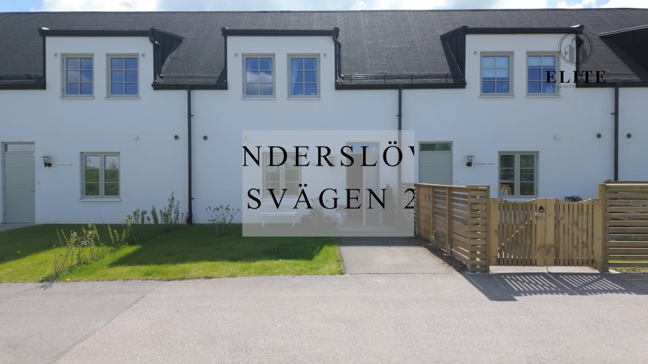 4 rum Radhus på Landsvägen 2200E Trelleborgs kommun - video
