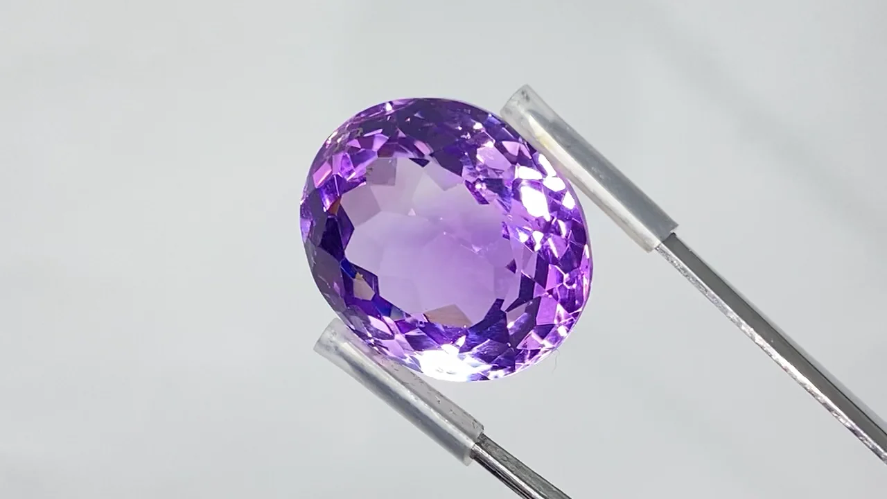 アメジスト（紫水晶） ペアシェイプ ブリオレットカット 1連（約