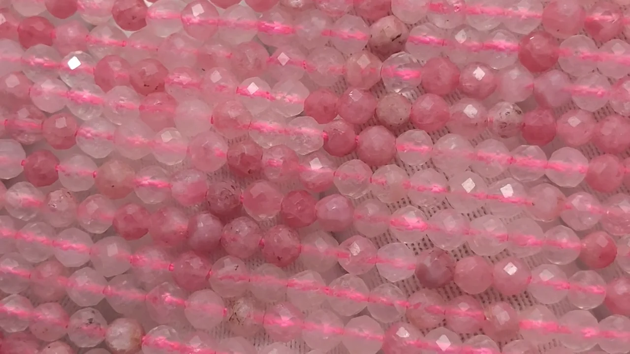 ロードナイトシリカ AA++ ラウンドカット3mm 1連(約36cm)【素晴らしい