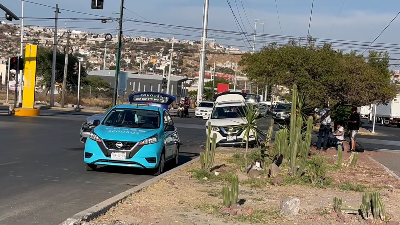 Choque automovilístico en Pie de la Cuesta