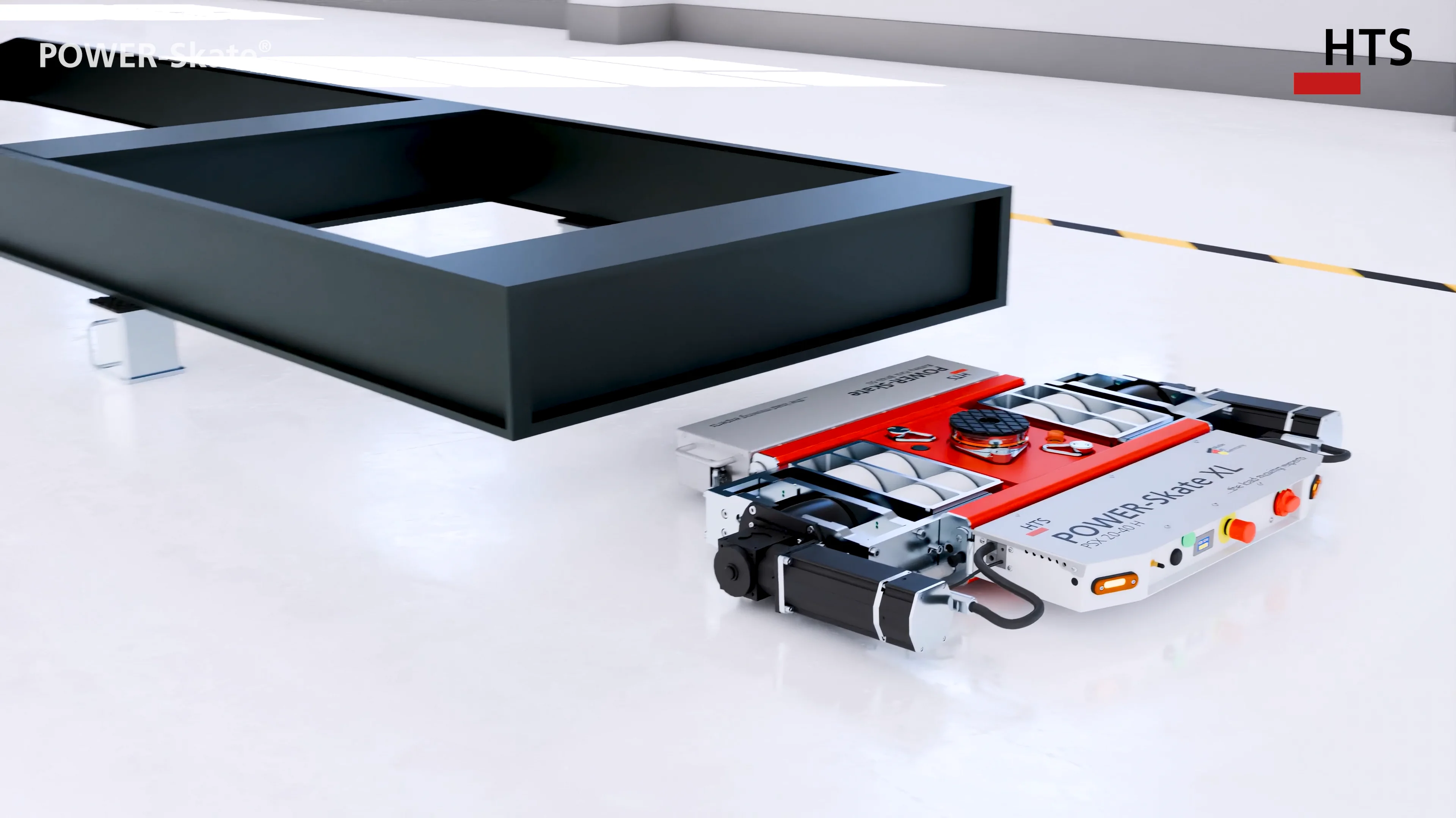 Powered load moving systems with integrated hydraulic lift
