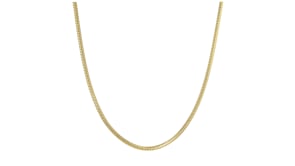 Italian 1.9mm 18kt Gold Vermeil Snake-Chain Necklace