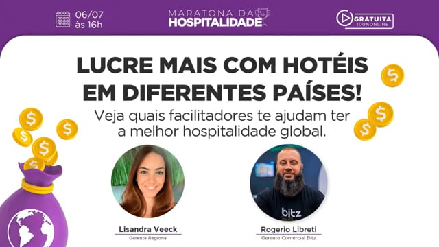 Lucre mais com hotéis em diferentes países