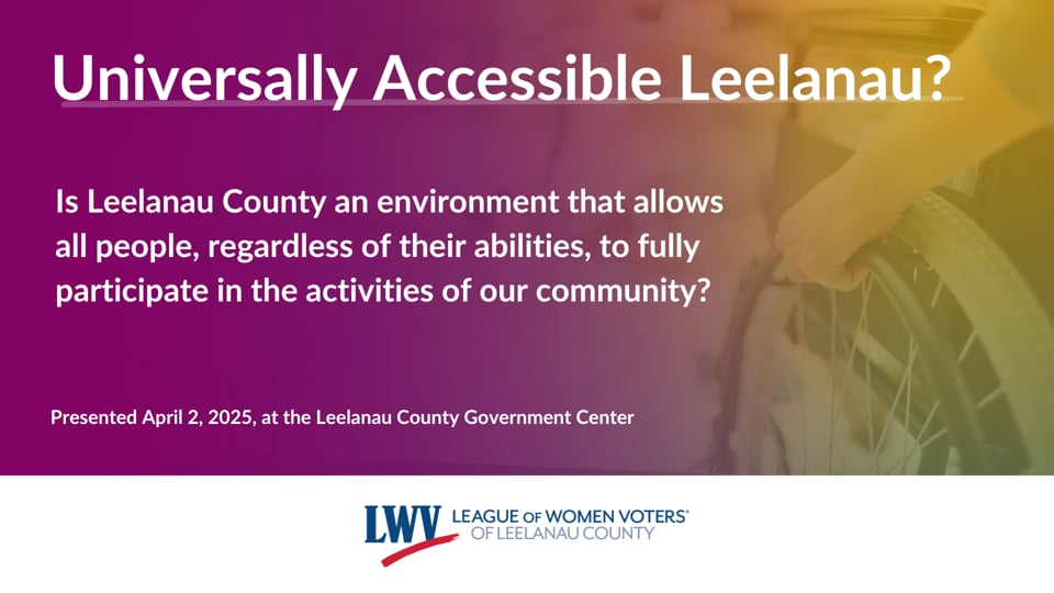 Video: Universally Accessible Leelanau?