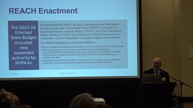 NYPA and NYSERDA Program Discussion by Ken Podolny from Read & Laniado - A&F Workshop